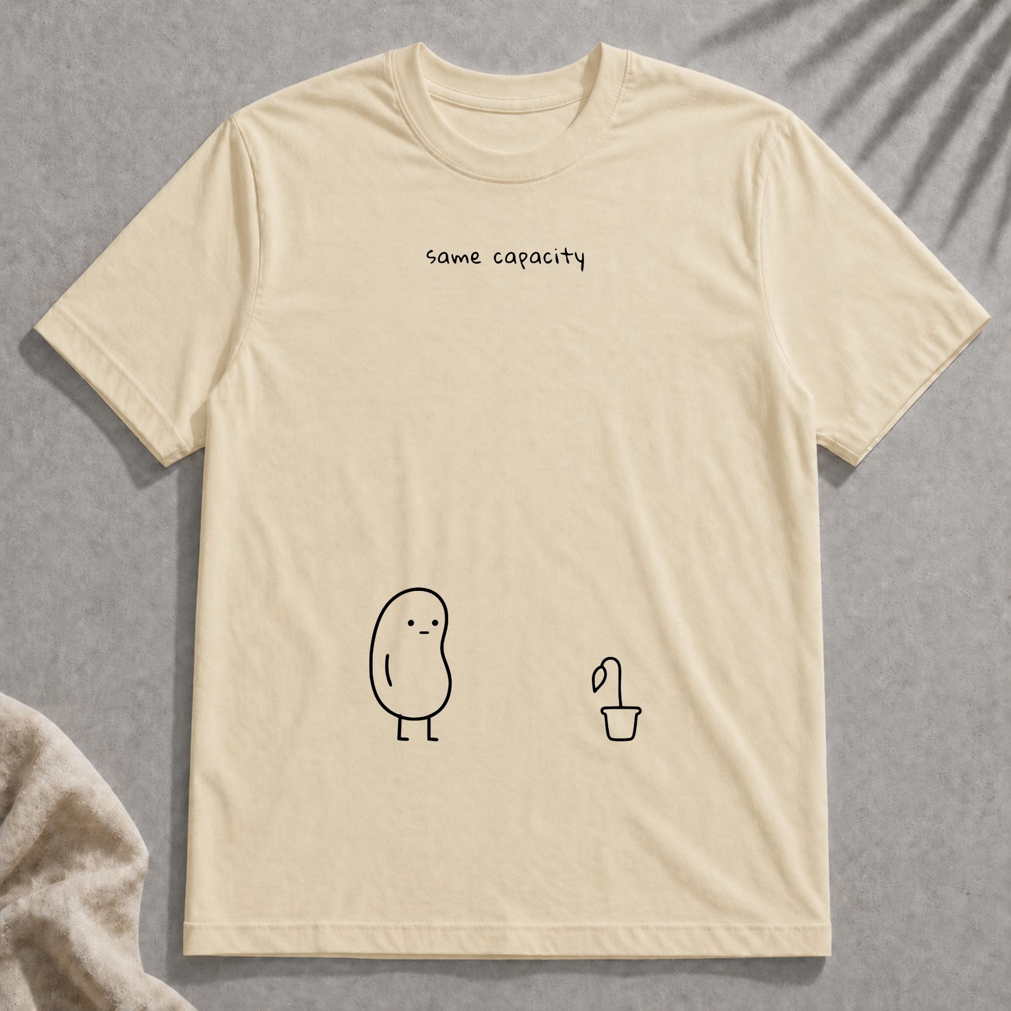 same capacity t-shirt