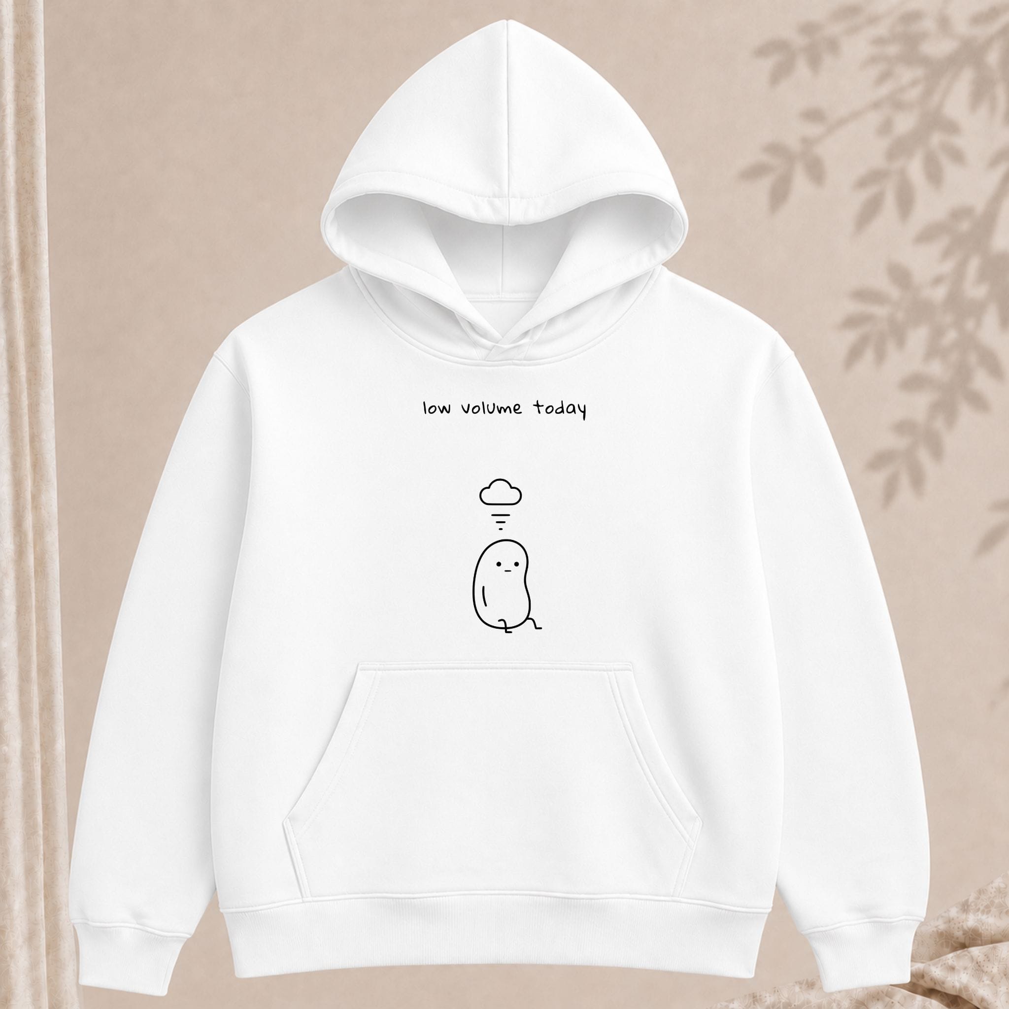 low volume today hoodie