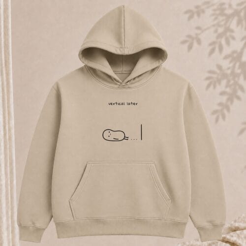 vertical later hoodie
