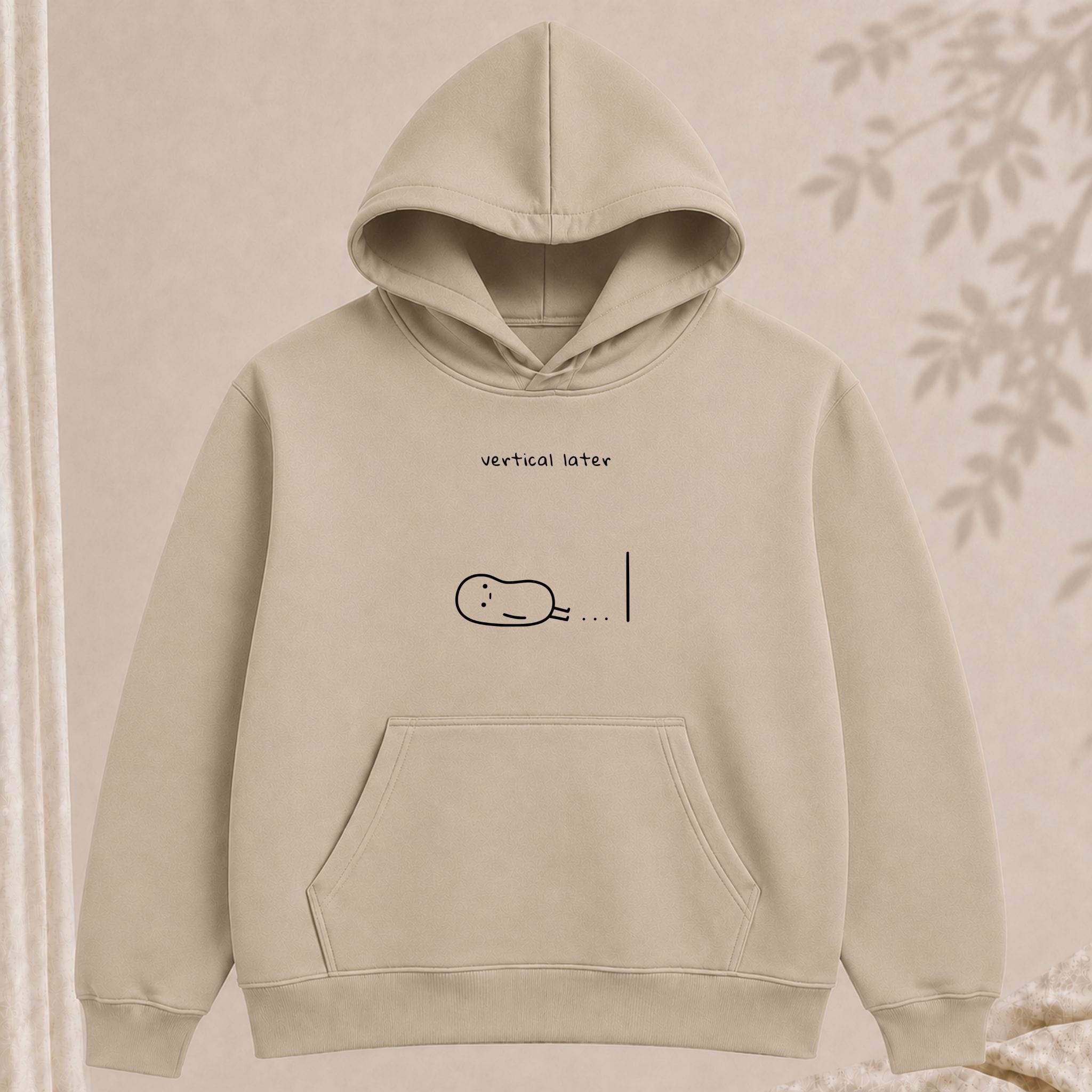 vertical later hoodie