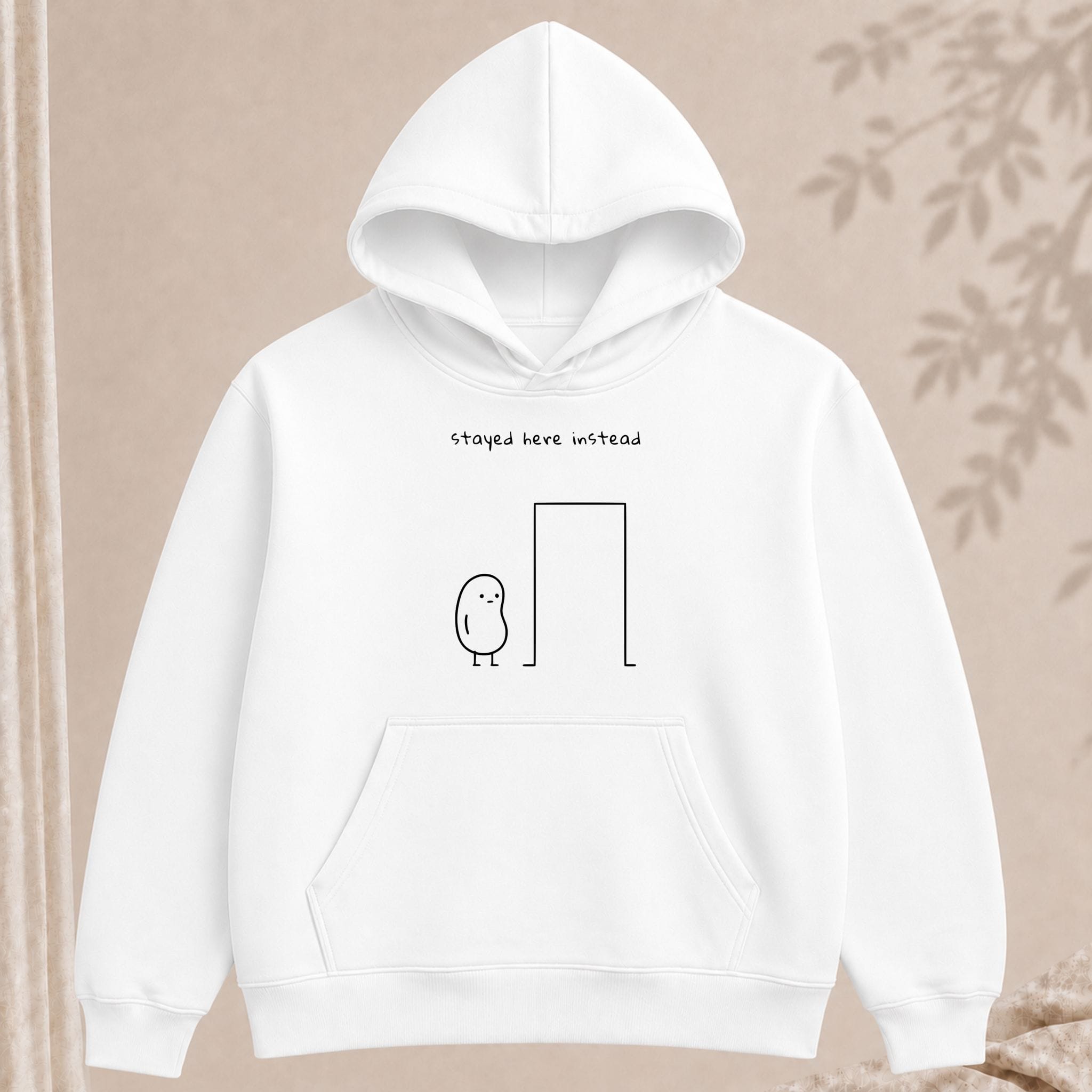 stayed here instead hoodie - Image 3