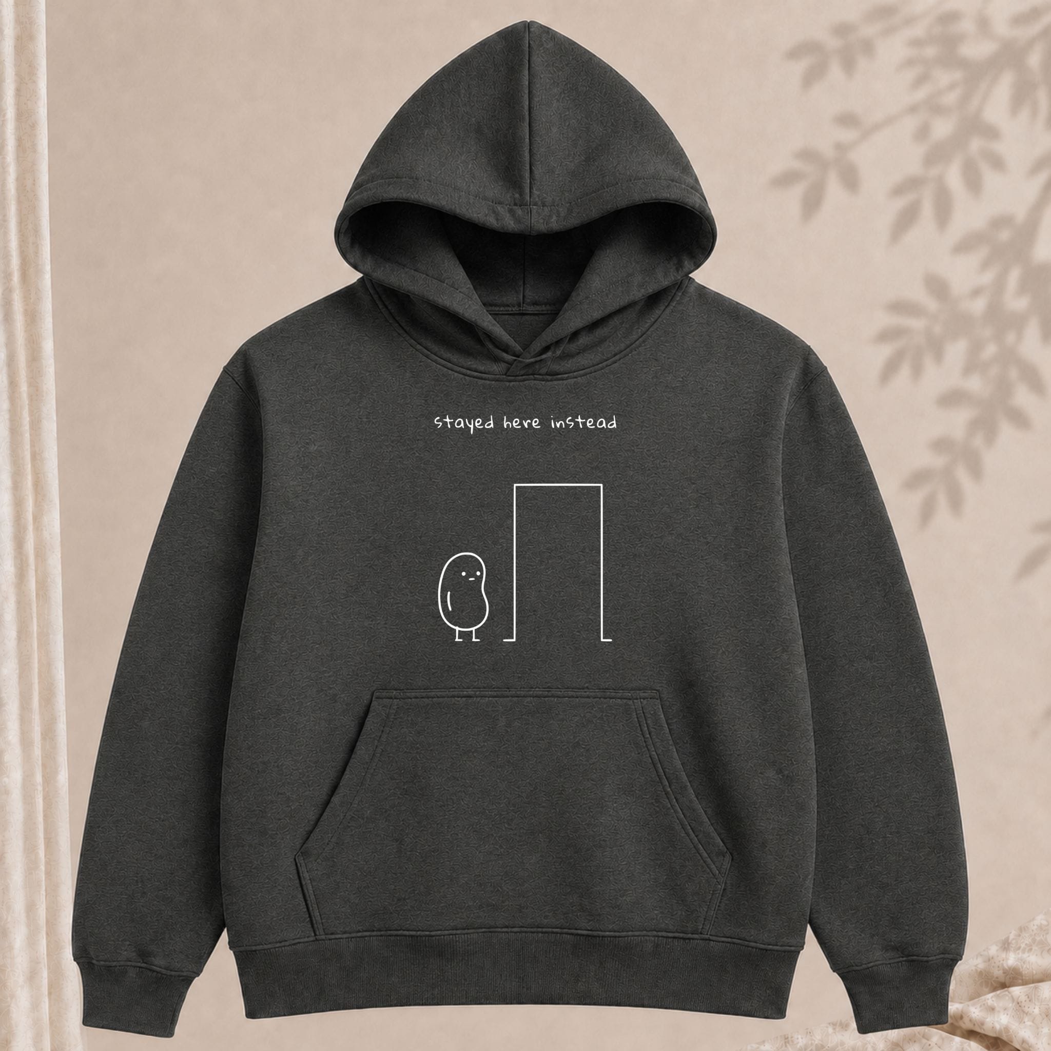 stayed here instead hoodie - Image 4