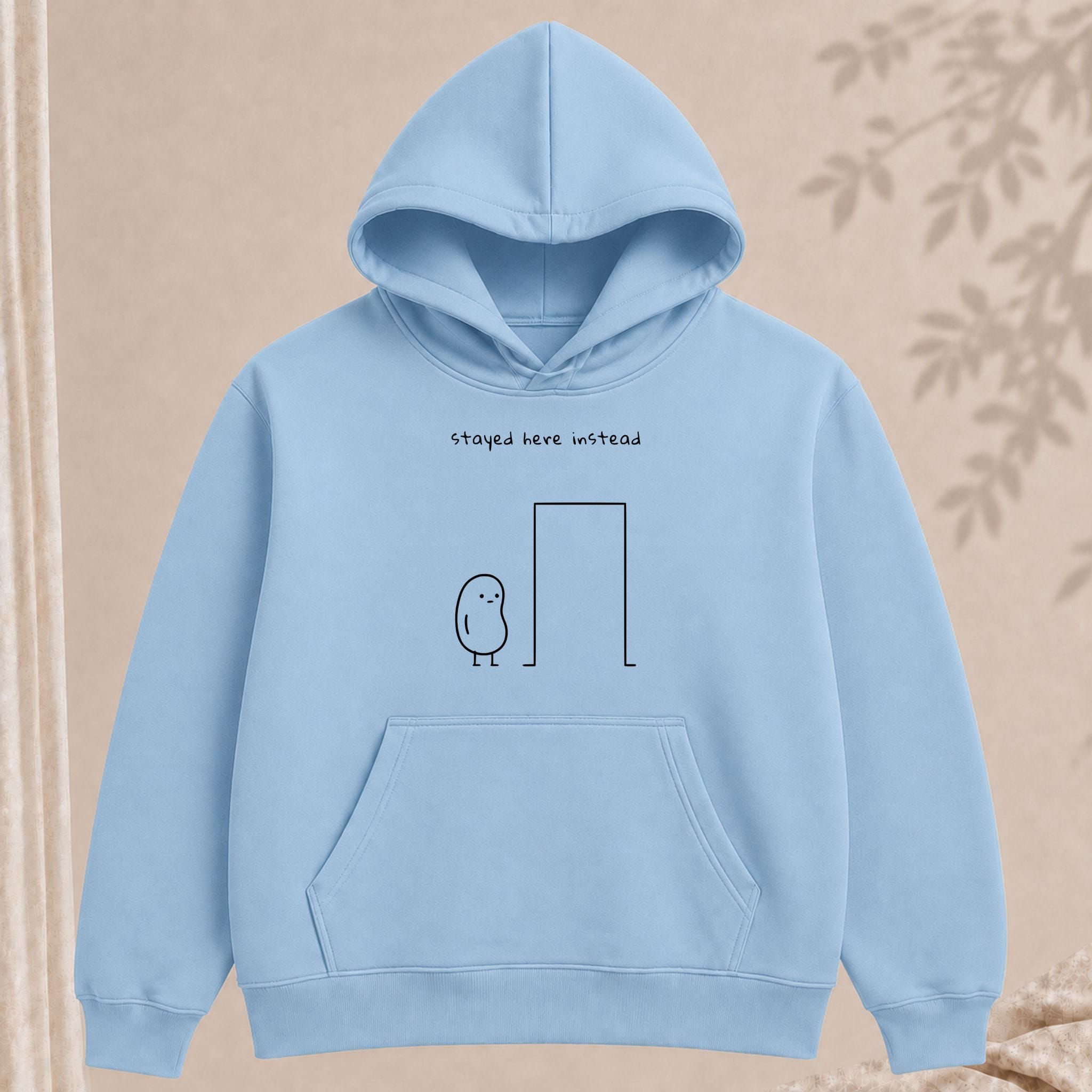 stayed here instead hoodie - Image 8