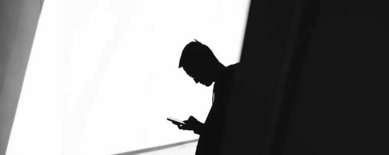 someone looking at the phone